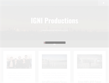 Tablet Screenshot of igniproductions.com